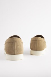 Joules Tan Suede Apron Loafers - Image 6 of 6