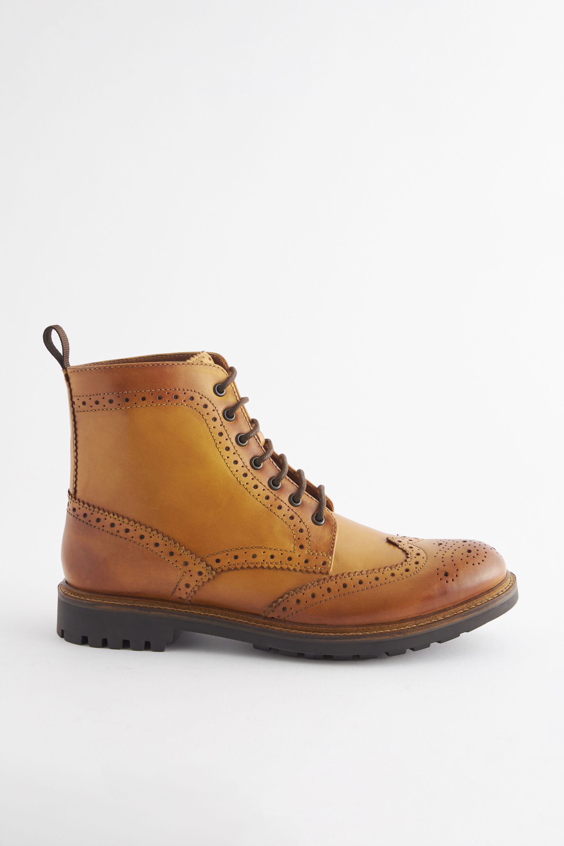 Mens tan brogue boots uk store