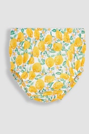 JoJo Maman Bébé White Lemon Bloom Pretty Summer Baby Dress - Image 3 of 4