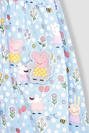 JoJo Maman Bébé Blue Peppa Pig Pet In Pocket Button Through Dress - Image 6 of 6