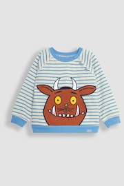 JoJo Maman Bébé Blue Gruffalo Appliqué Sweatshirt - Image 4 of 6