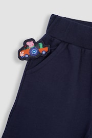 JoJo Maman Bébé Navy 2-Piece Peppa Pig Appliqué Polo Shirt & Shorts Set - Image 6 of 6