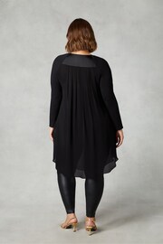 Live Unlimited Curve Satin Front High Low Black Tunic - Image 2 of 4
