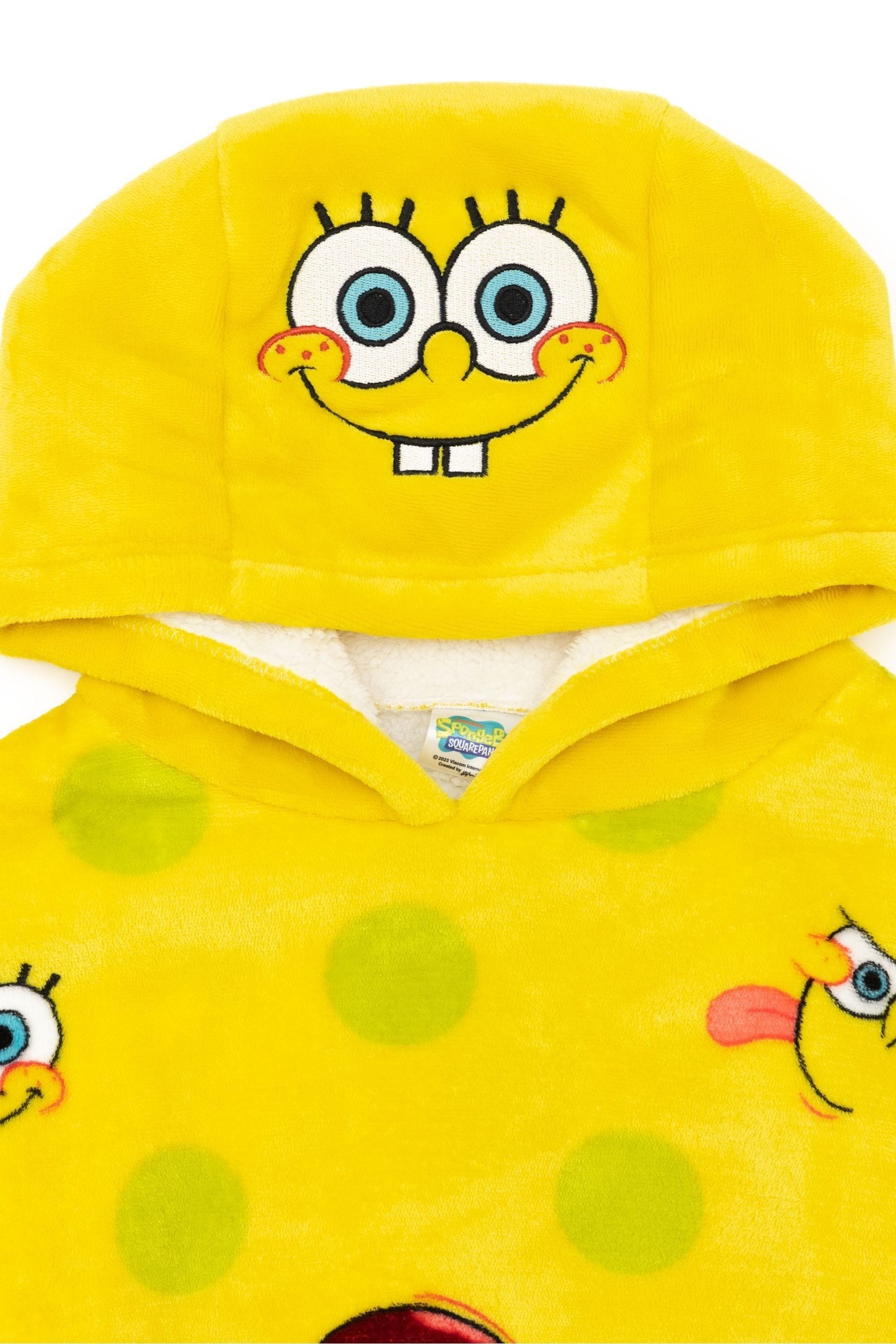 Buy Vanilla Underground Yellow SpongeBob Kids Blanket Hoodie from Next Oman