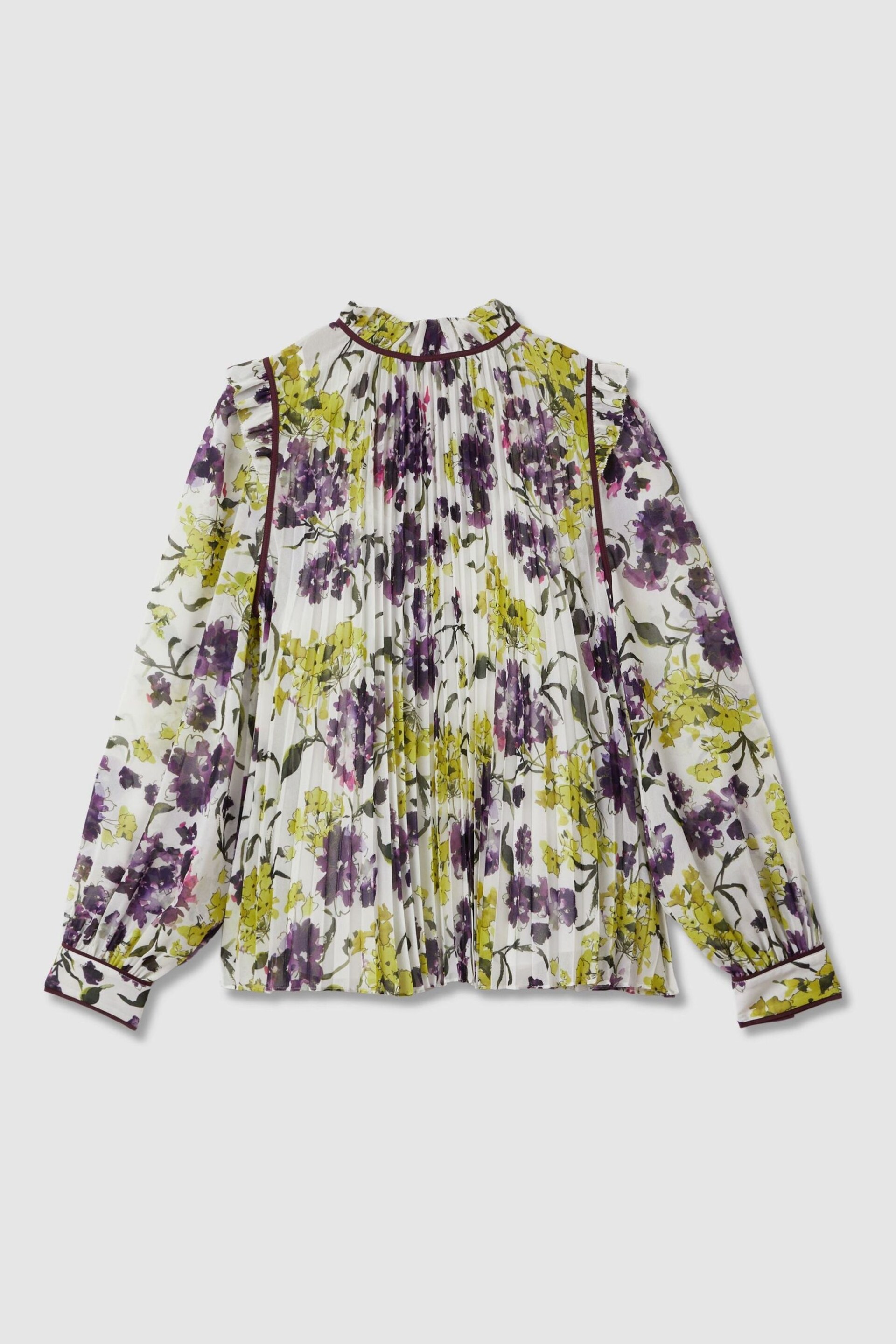 Florere Printed Pleated Blouse - Image 2 of 8