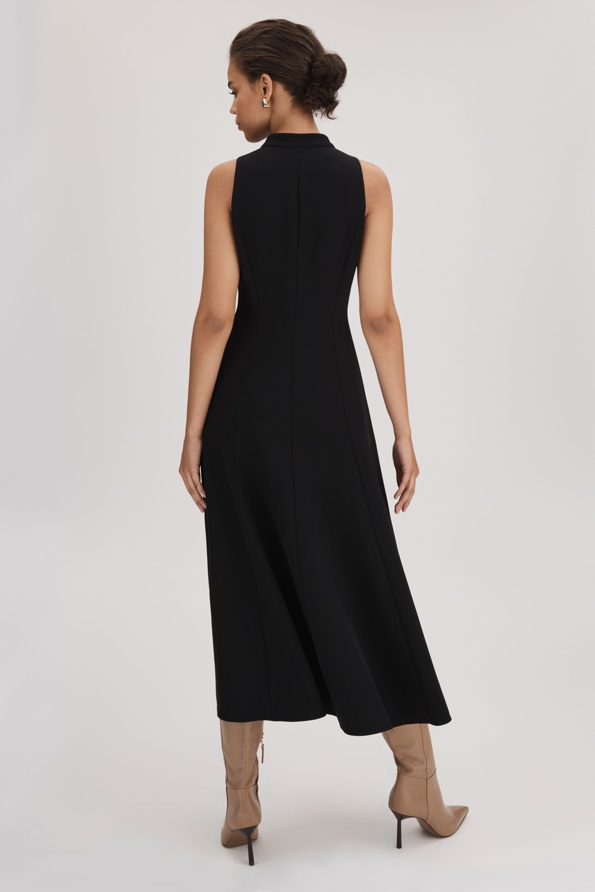 Florere Zip Front Midi Dress - Image 5 of 6