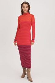 Florere Knitted Striped Midi Dress - Image 1 of 7