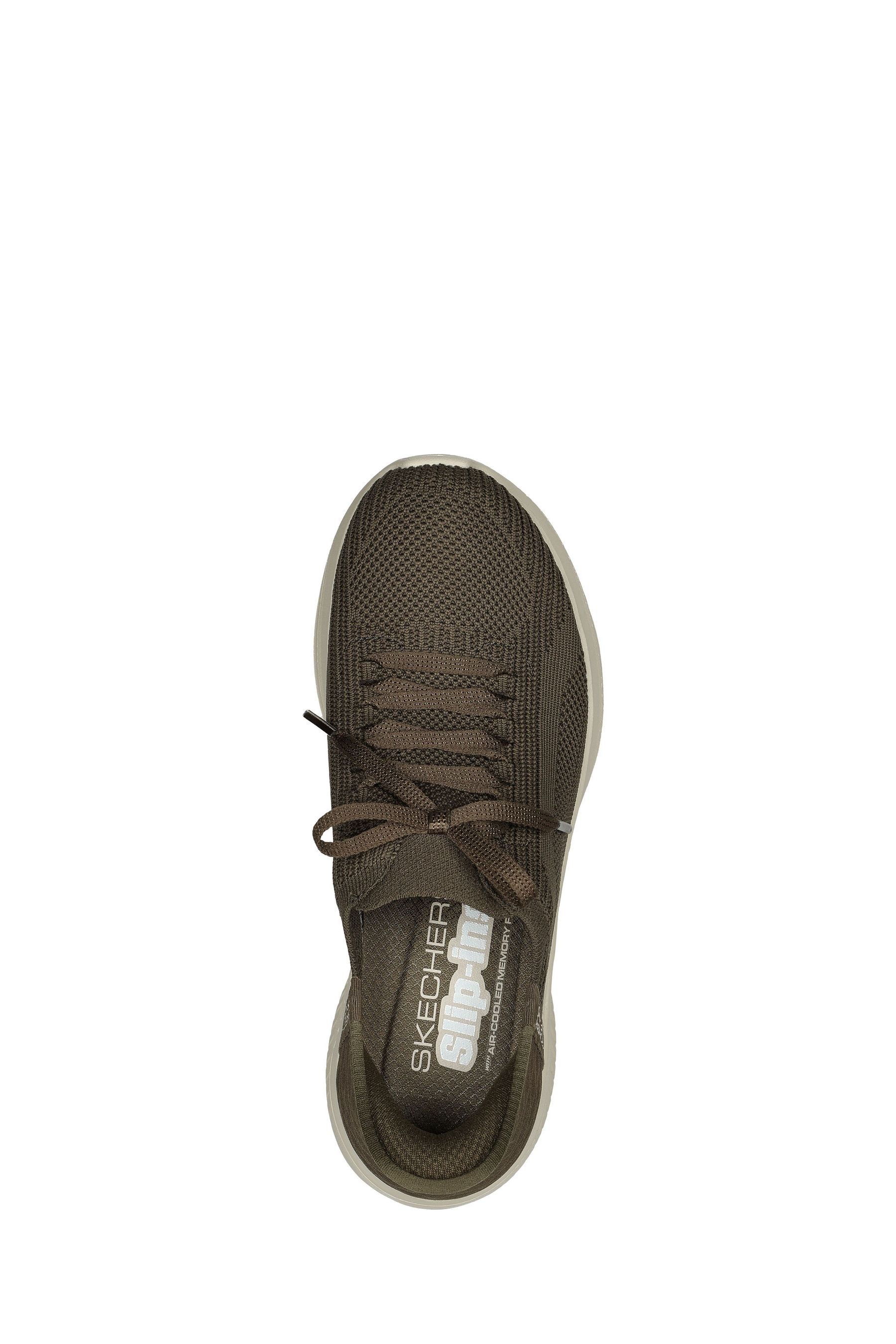 Buy Skechers Khaki Green Ultra Flex 3.0 Brilliant Path Slip In Trainers from Next Poland