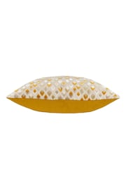 Paoletti Gold Lexington Velvet Jacquard Feather Filled Cushion - Image 3 of 5