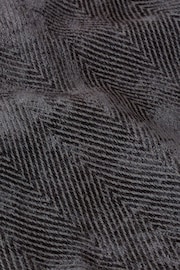 Yard Dusk Blue Harri Herringbone Fringed Throw - Image 4 of 4