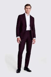 Tailored Fit Claret Flannel Jacket - Image 5 of 6