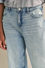 Mid Blue Hourglass Wide Leg Jeans - Image 4 of 6