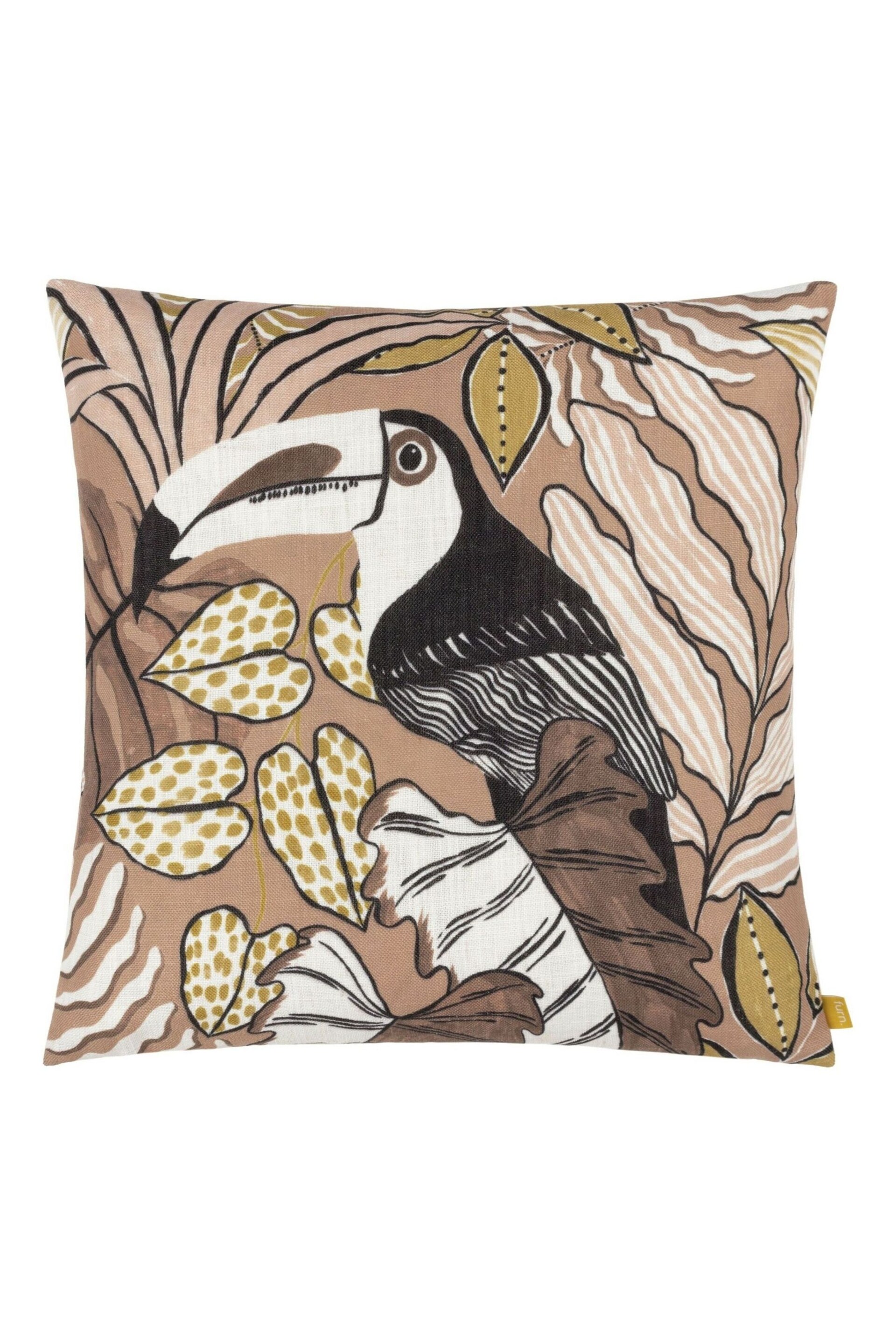 Furn Natural Tocorico Tropical Polyester Filled Cushion - Image 2 of 4