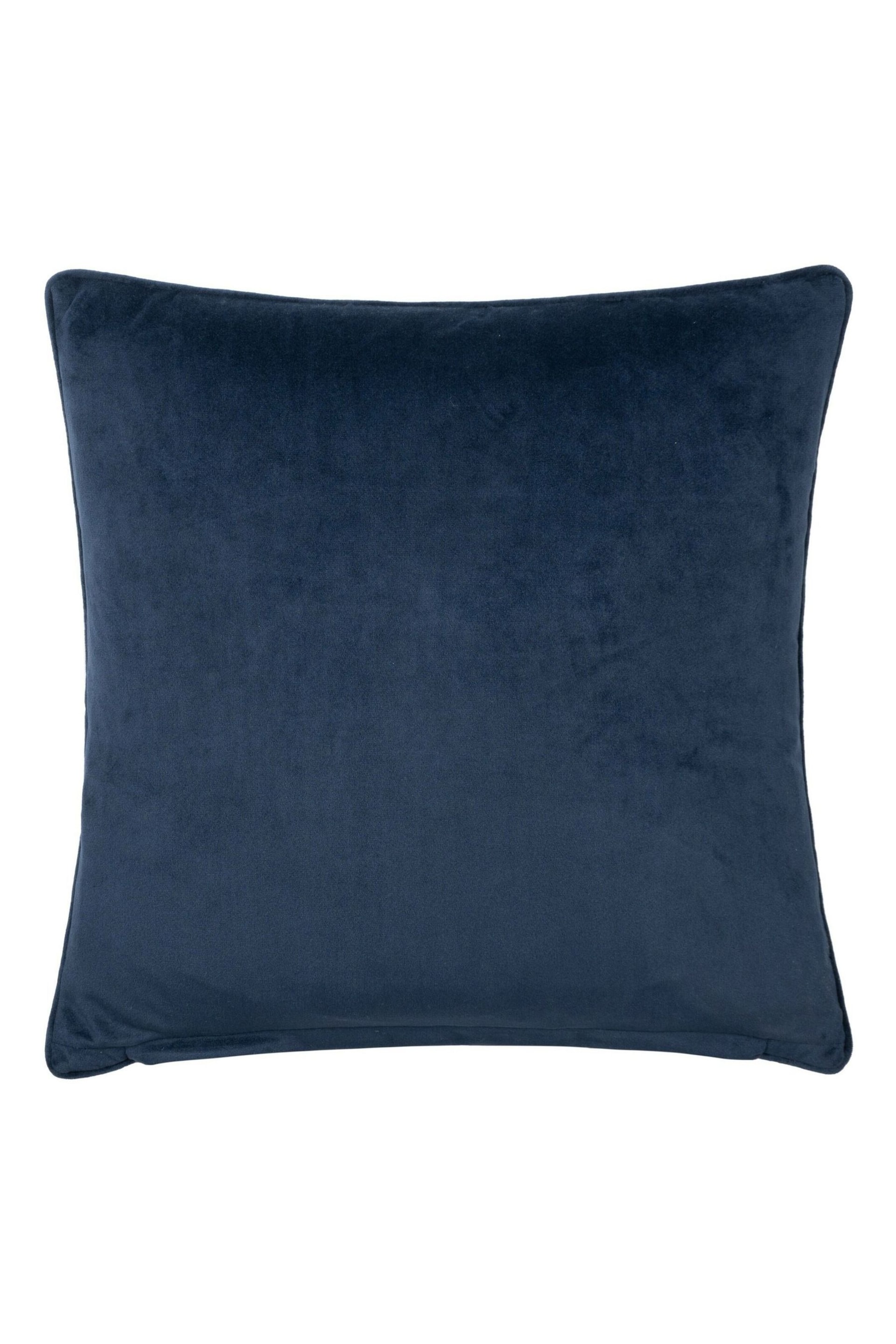 Paoletti Blue Stratus Jacquard Polyester Filled Cushion - Image 3 of 6