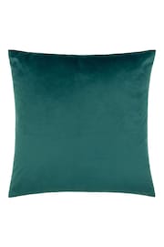 Furn Green Alma Check Feather Filled Cushion - Image 3 of 5