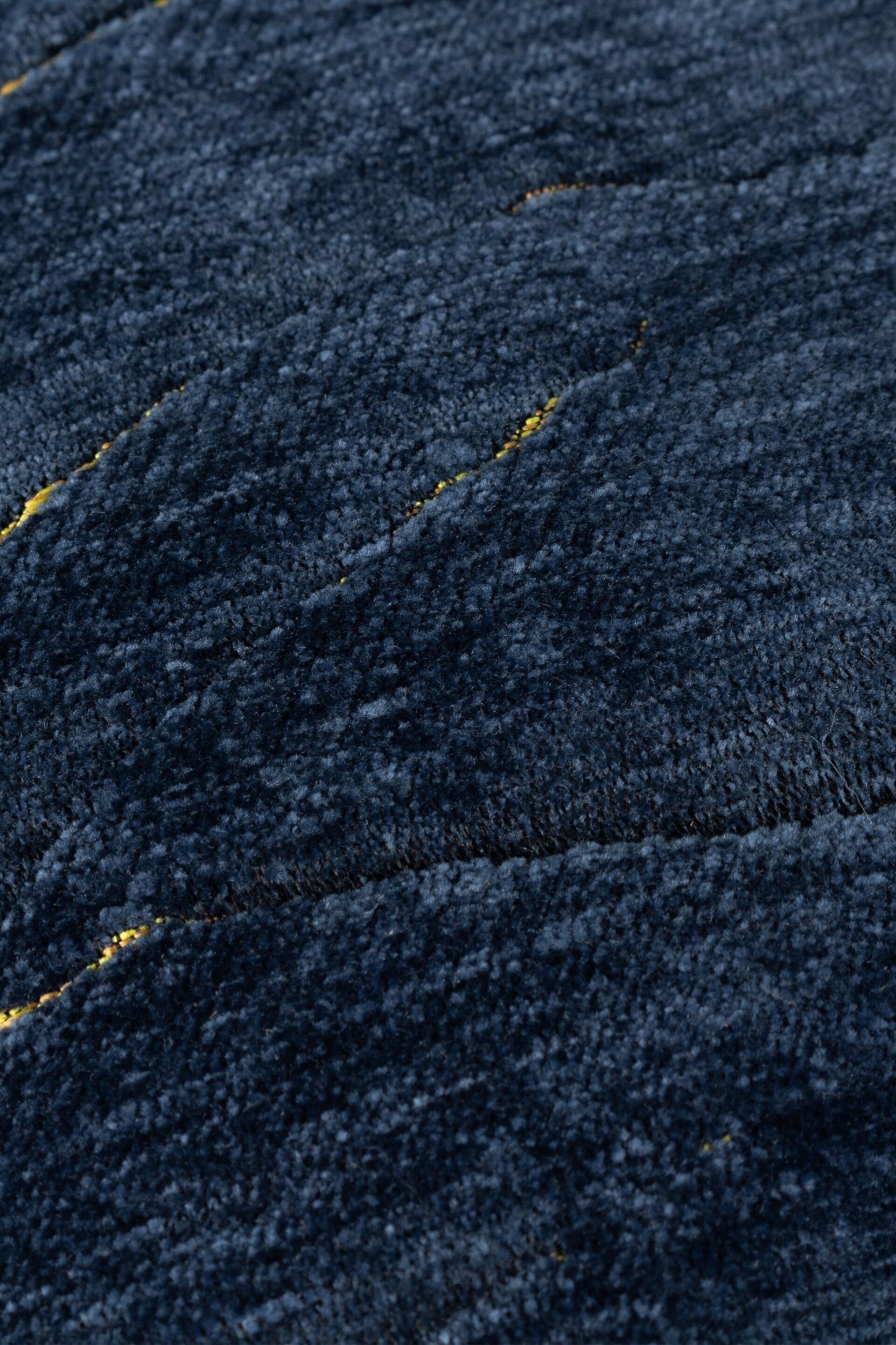 Paoletti Blue Stratus Jacquard Feather Filled Cushion - Image 5 of 6