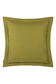 Paoletti Green Palmeria Quilted Velvet Feather Filled Cushion - Image 3 of 4