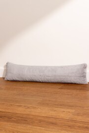 Paoletti Grey Empress Faux Fur Draught Excluder - Image 1 of 3