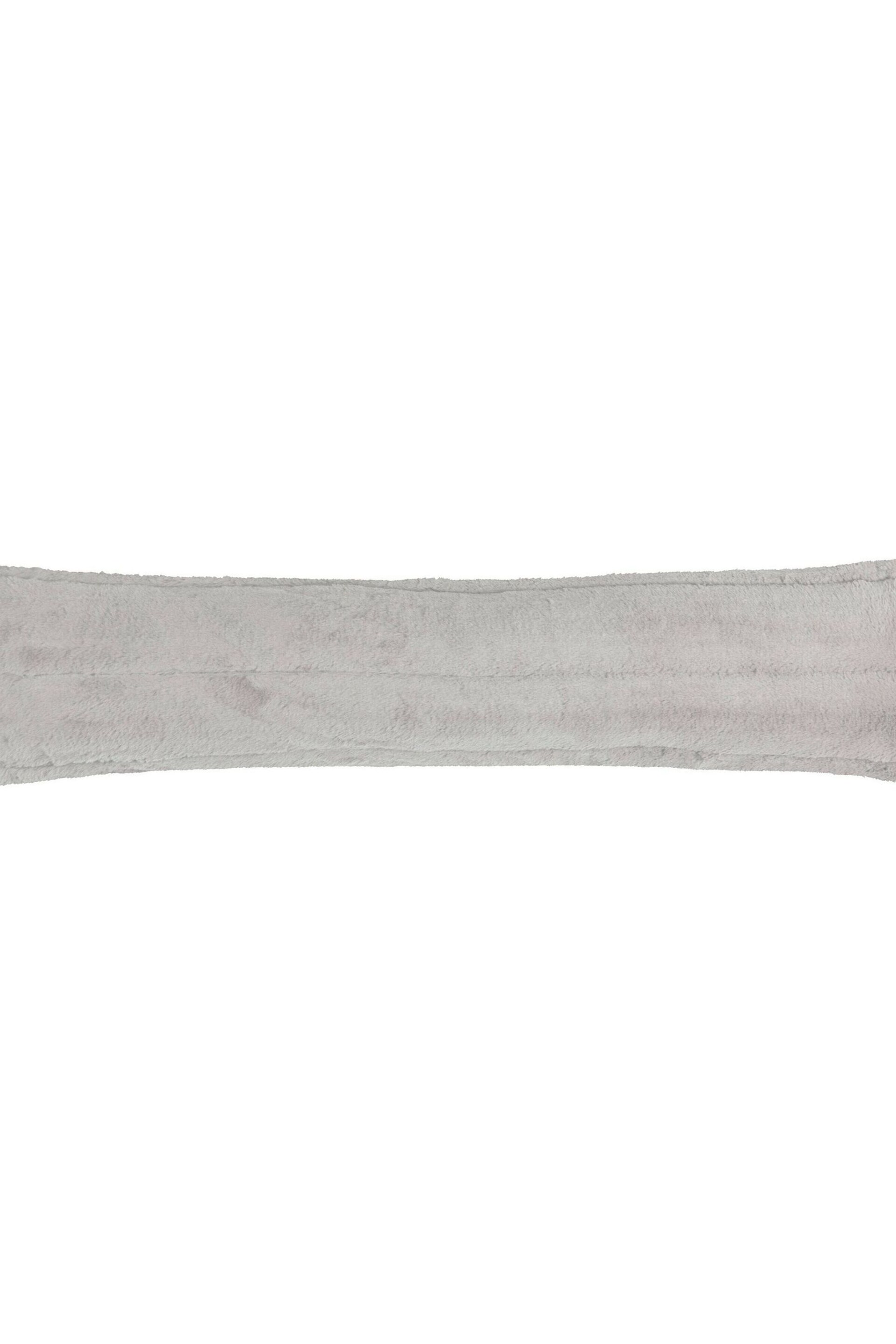 Paoletti Grey Empress Faux Fur Draught Excluder - Image 2 of 3