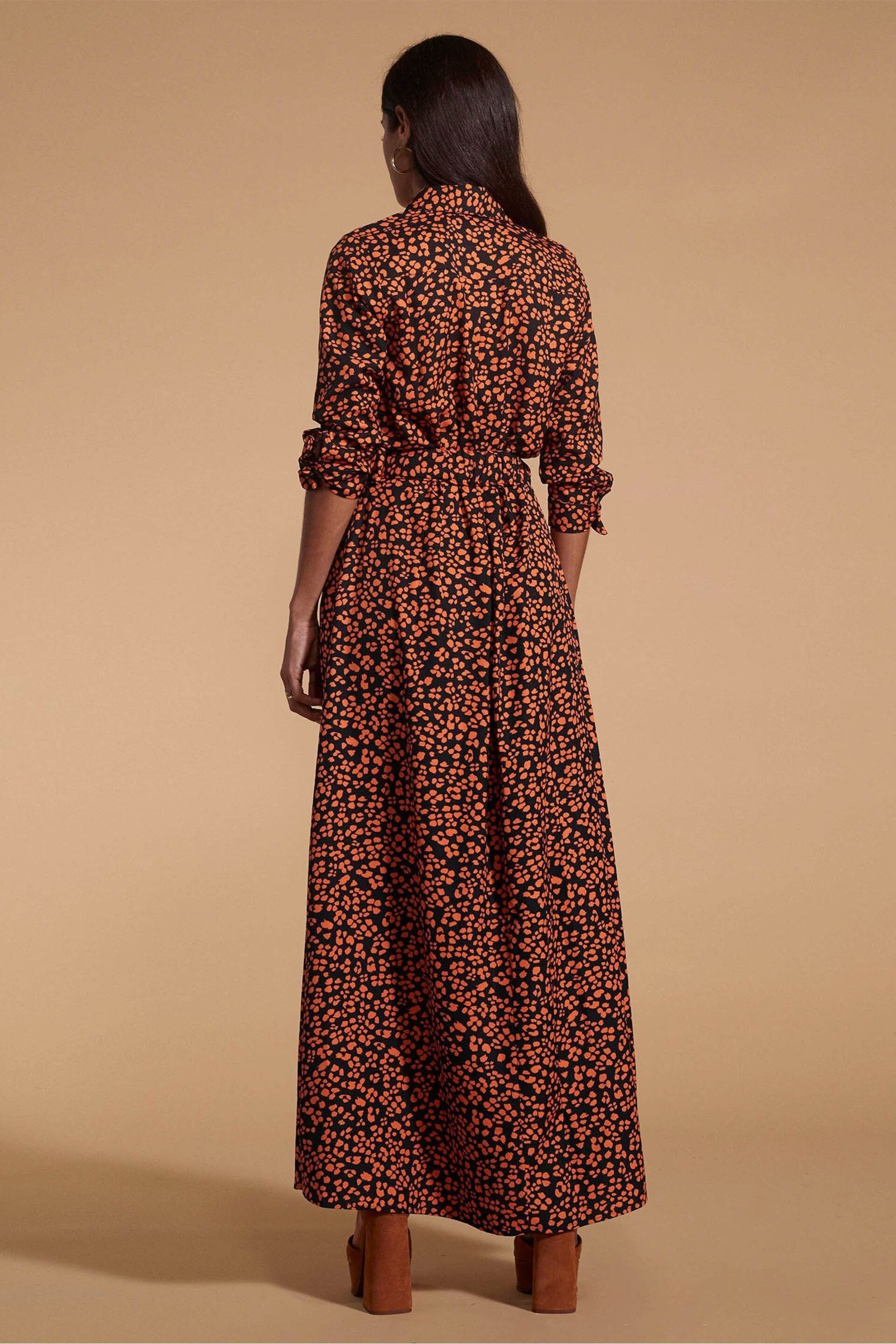 Dancing Leopard Dove Maxi Shirt Dress - Image 5 of 5