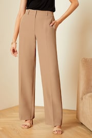 Love & Roses High Waist Wide Leg Tailored Trousers - 圖片 1，共 3