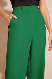 Love & Roses Green High Waist Wide Leg Tailored Trousers - Image 2 of 4