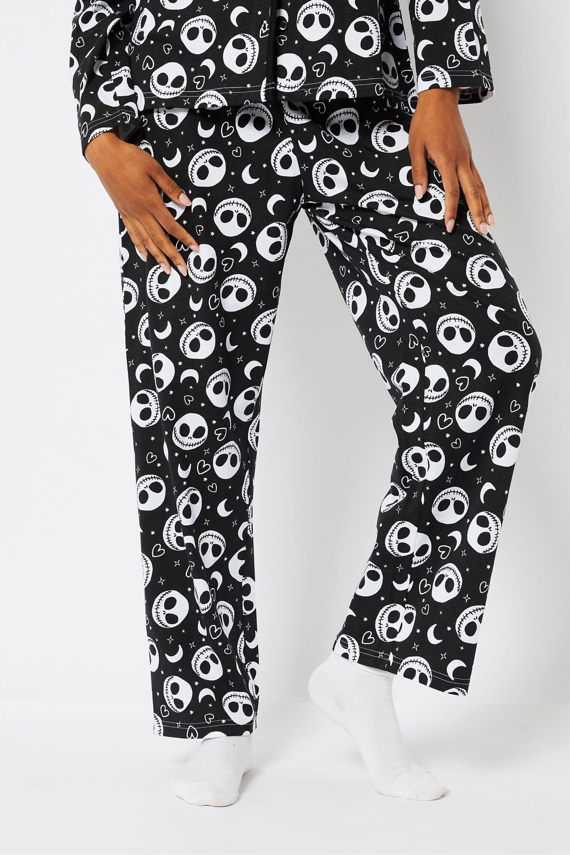 Skinnydip Disney Nightmare Before Christmas Jack Pyjamas Black Set - Image 4 of 5