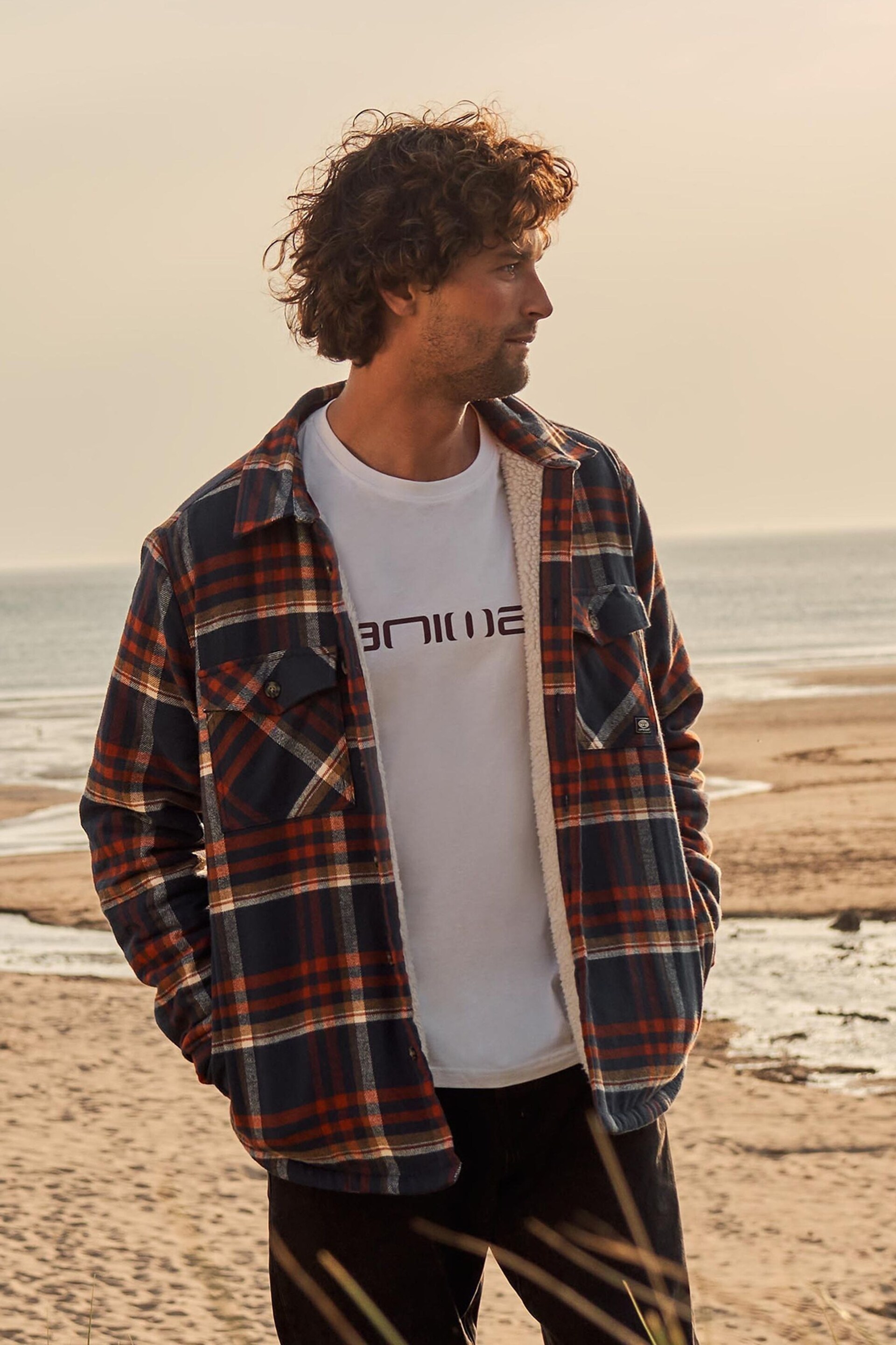 Animal Blue Tide Organic Mens Shirt - Image 1 of 10