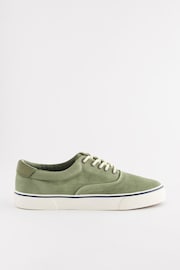 Green Washed Textile Trainers - Image 3 of 6