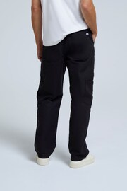 Animal Stan Mens Organic Carpenter Black Trousers - Image 2 of 4