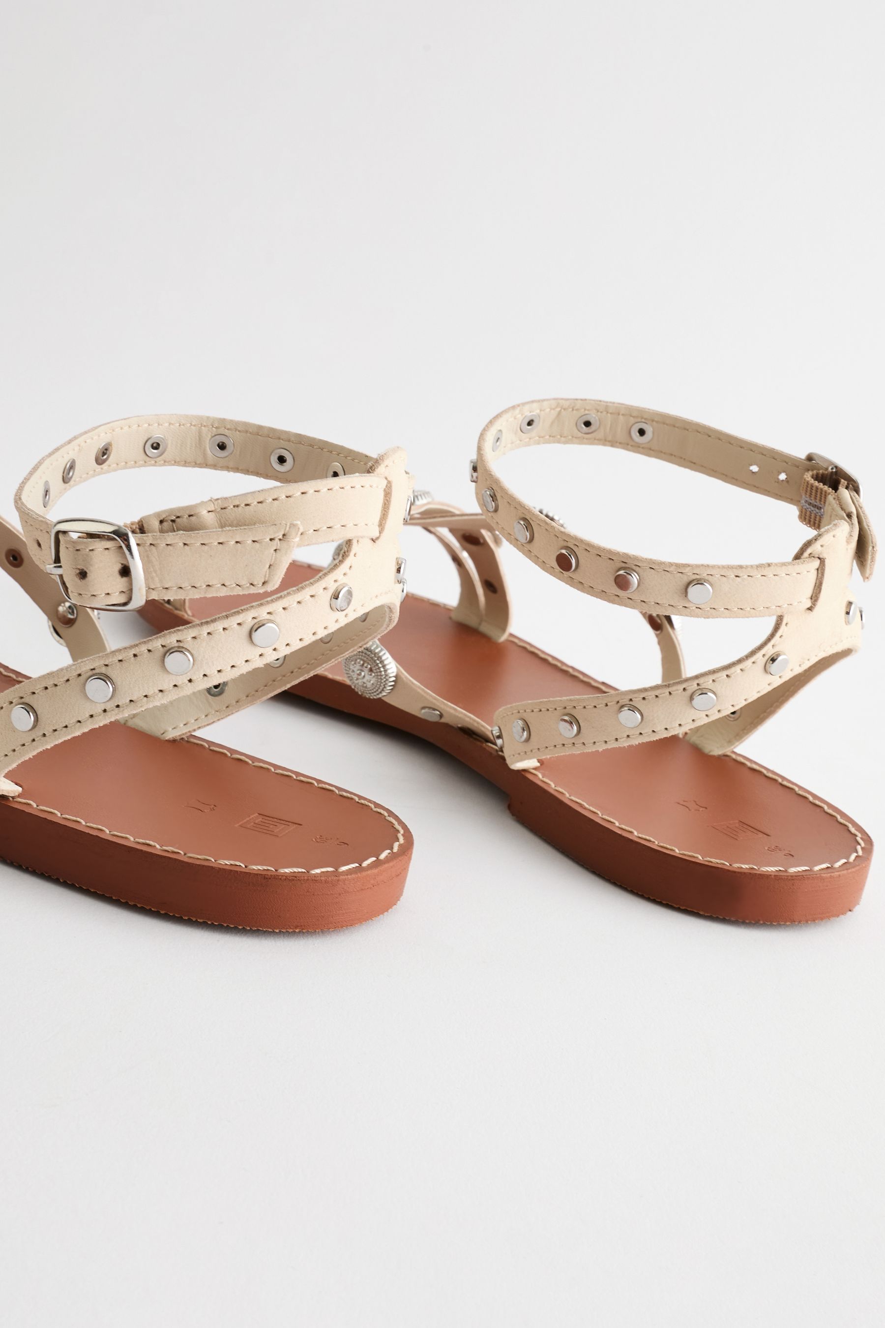 Studded flat sandals uk deals