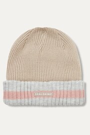 Sealskinz Holkham Waterproof Cold Weather Striped Roll Cuff Beanie - Image 1 of 2