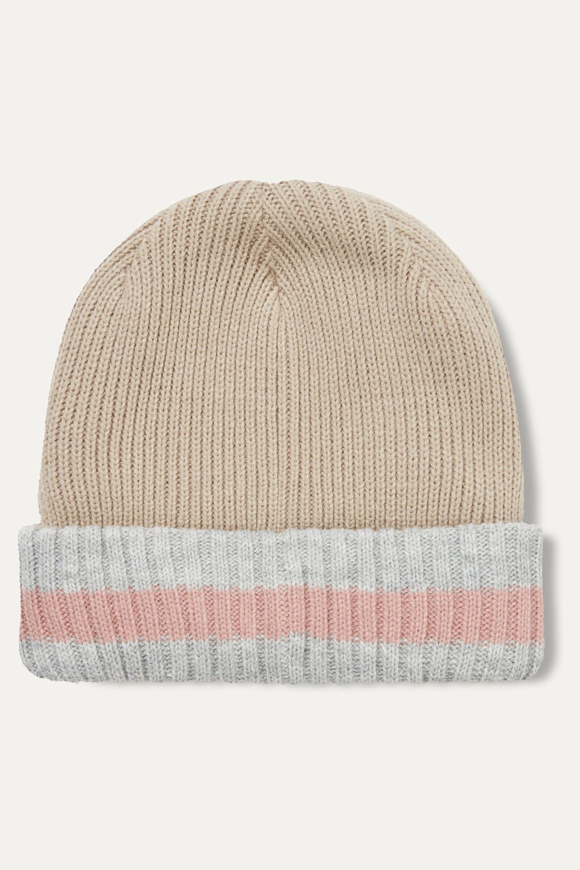 Sealskinz Holkham Waterproof Cold Weather Striped Roll Cuff Beanie - Image 2 of 2