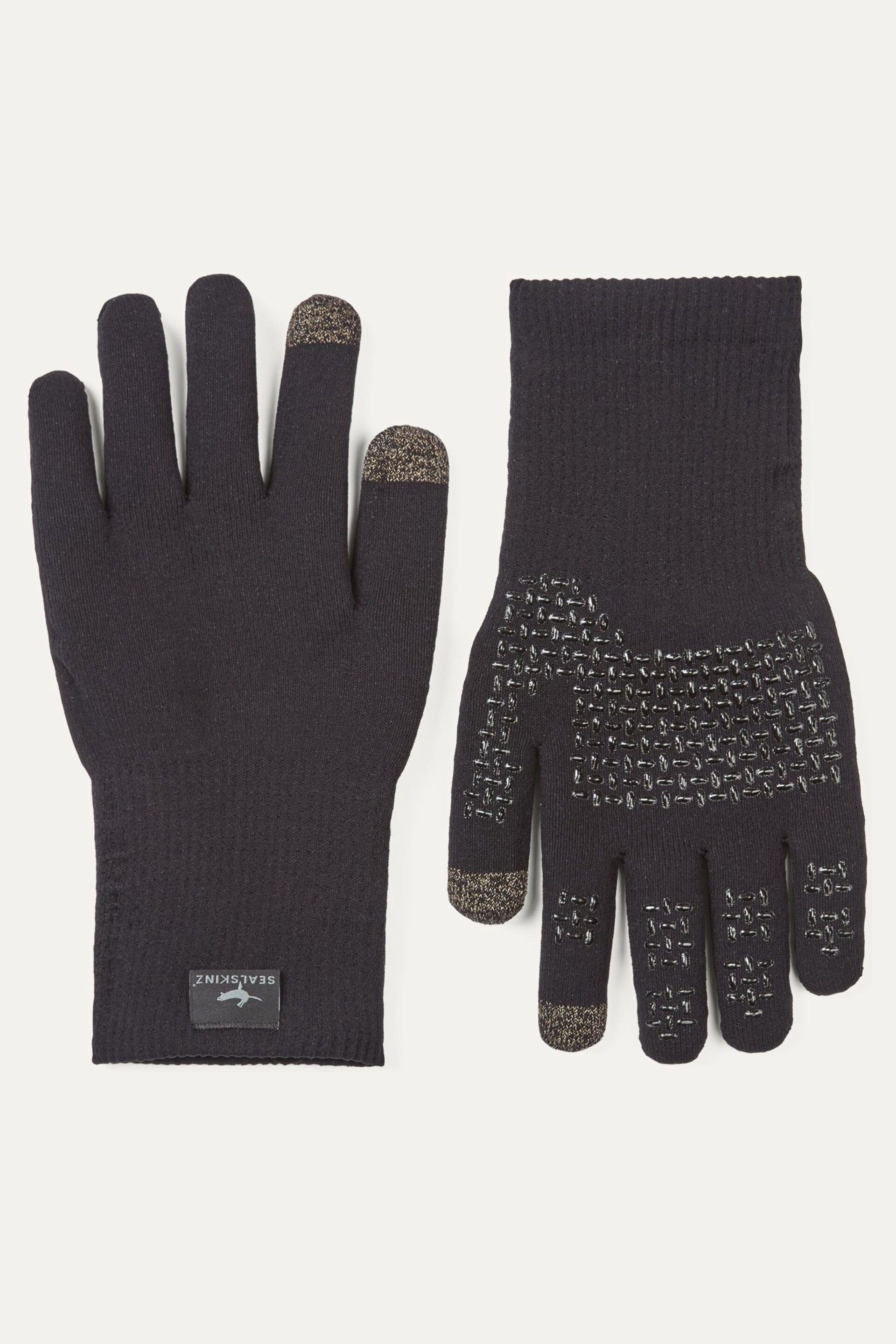 Sealskinz Anmer Waterproof All Weather Ultra Grip Knitted Gloves - Image 1 of 2