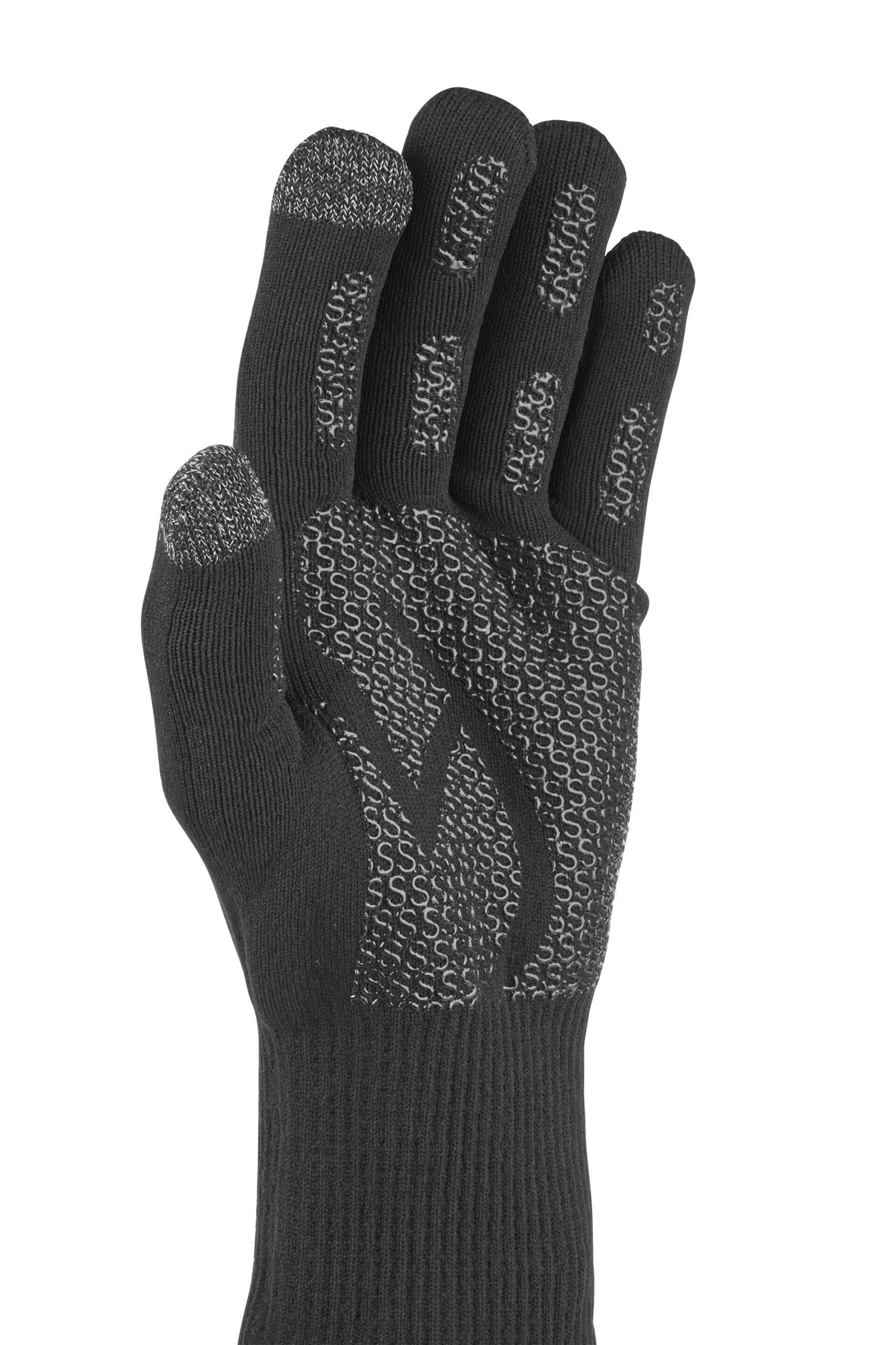 Sealskinz Anmer Waterproof All Weather Ultra Grip Knitted Gloves - Image 2 of 2