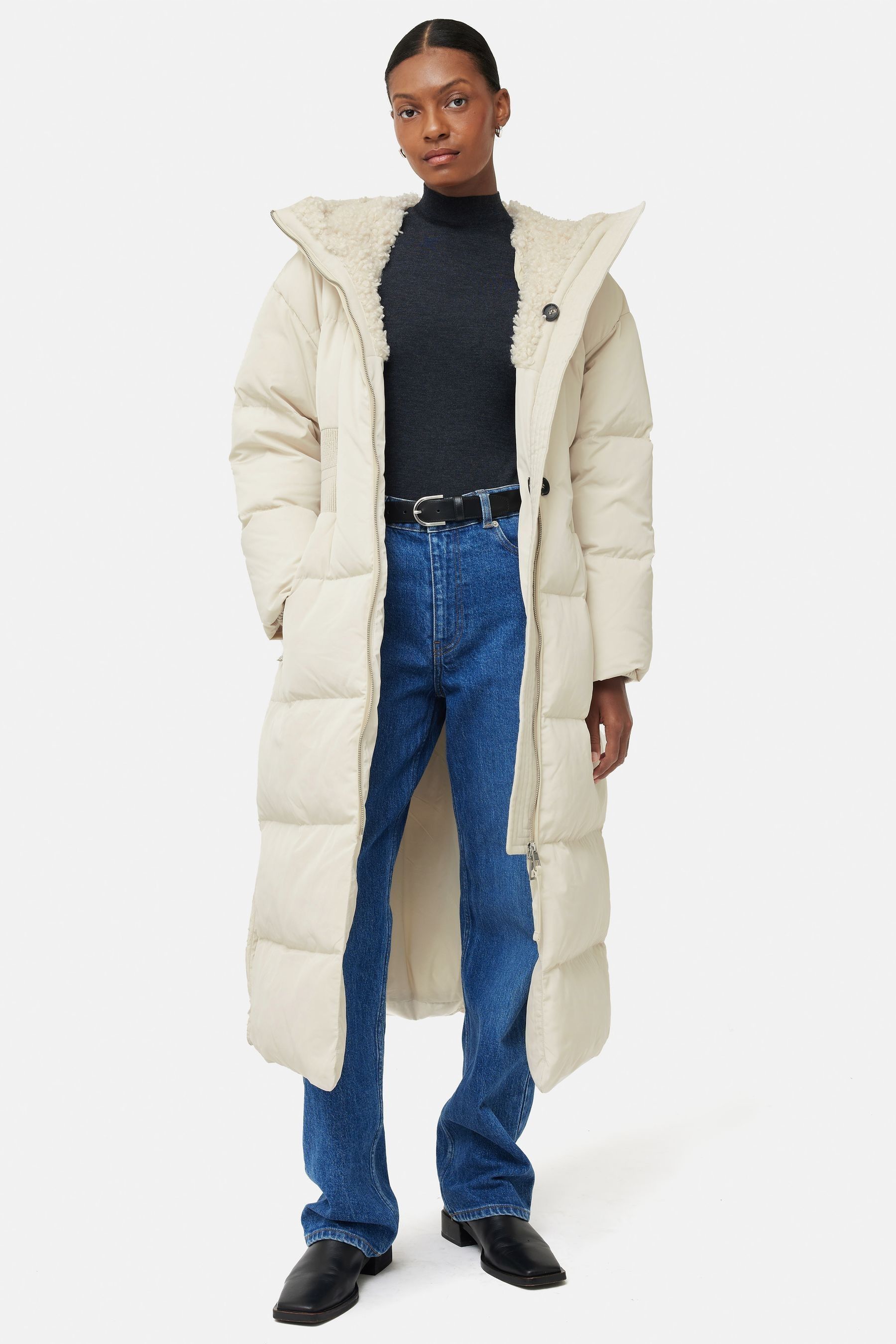 Buy Jigsaw Hooded Eco Down Maxi Puffer Coat from Next Germany