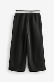 Black Wide Leg Popper Joggers (3-16yrs) - Image 5 of 7