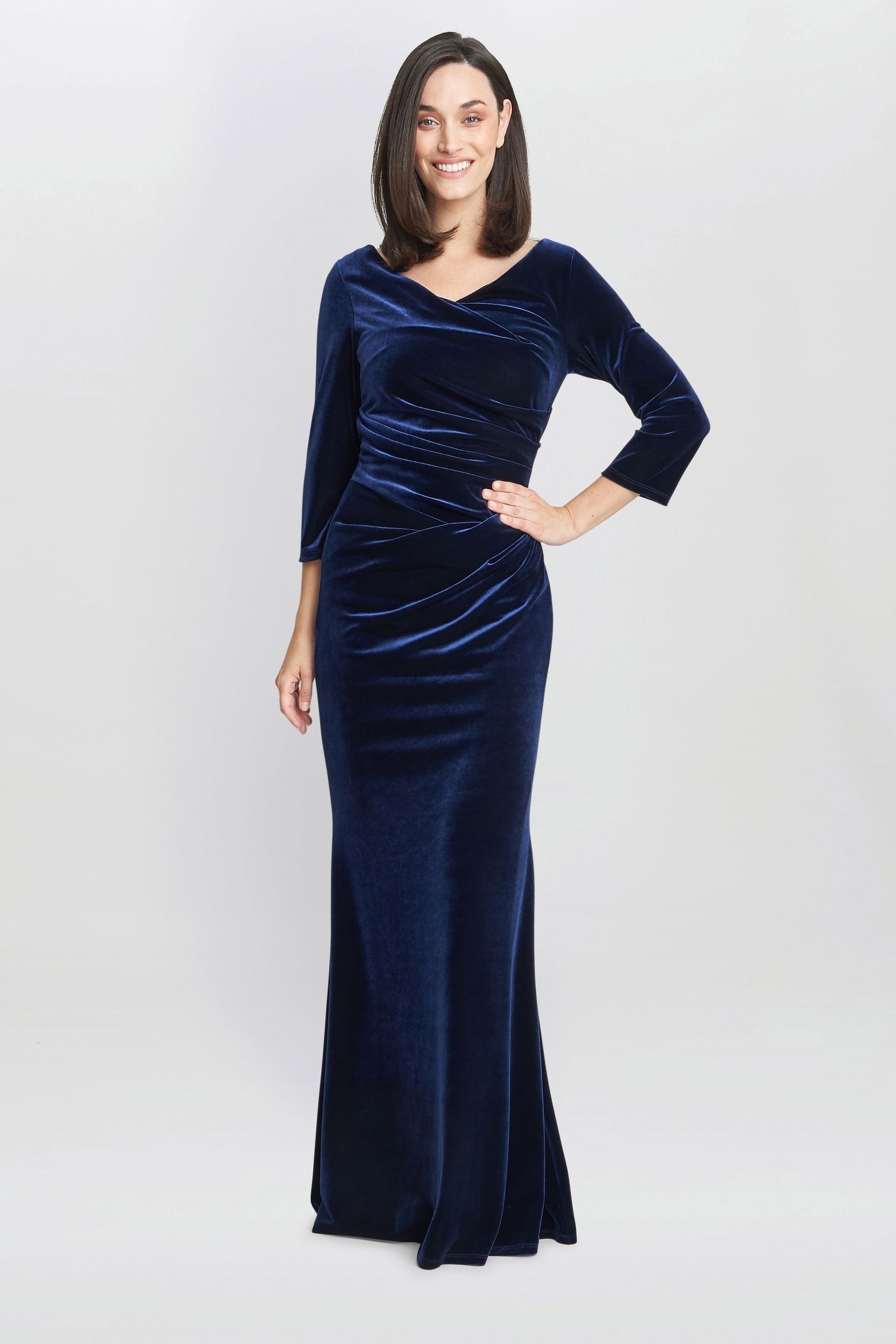 Gina bacconi denise dress blue sale