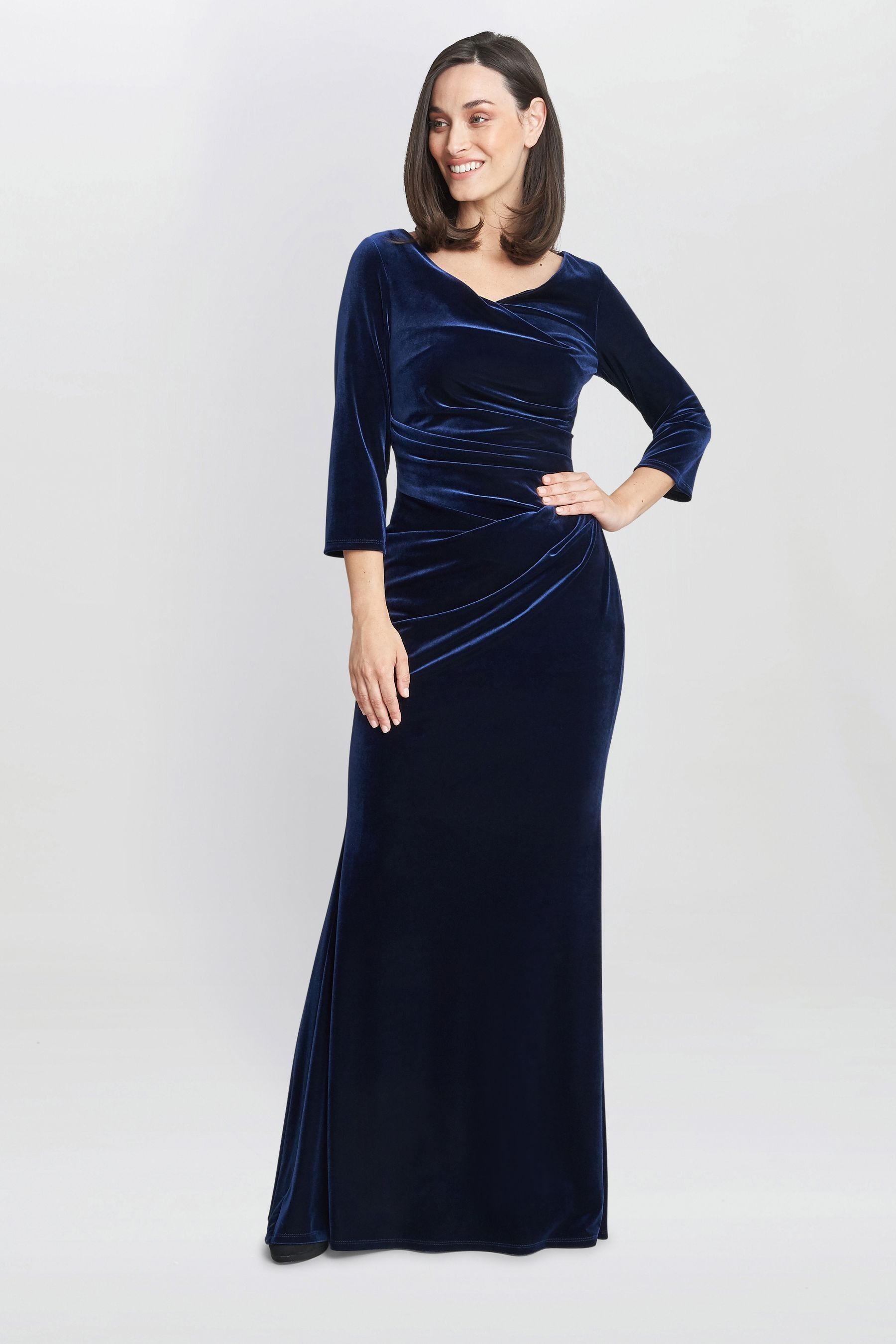 Gina bacconi velvet dress shop