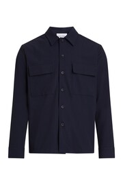 Calvin Klein Blue Soft Twill Overshirt - Image 3 of 3