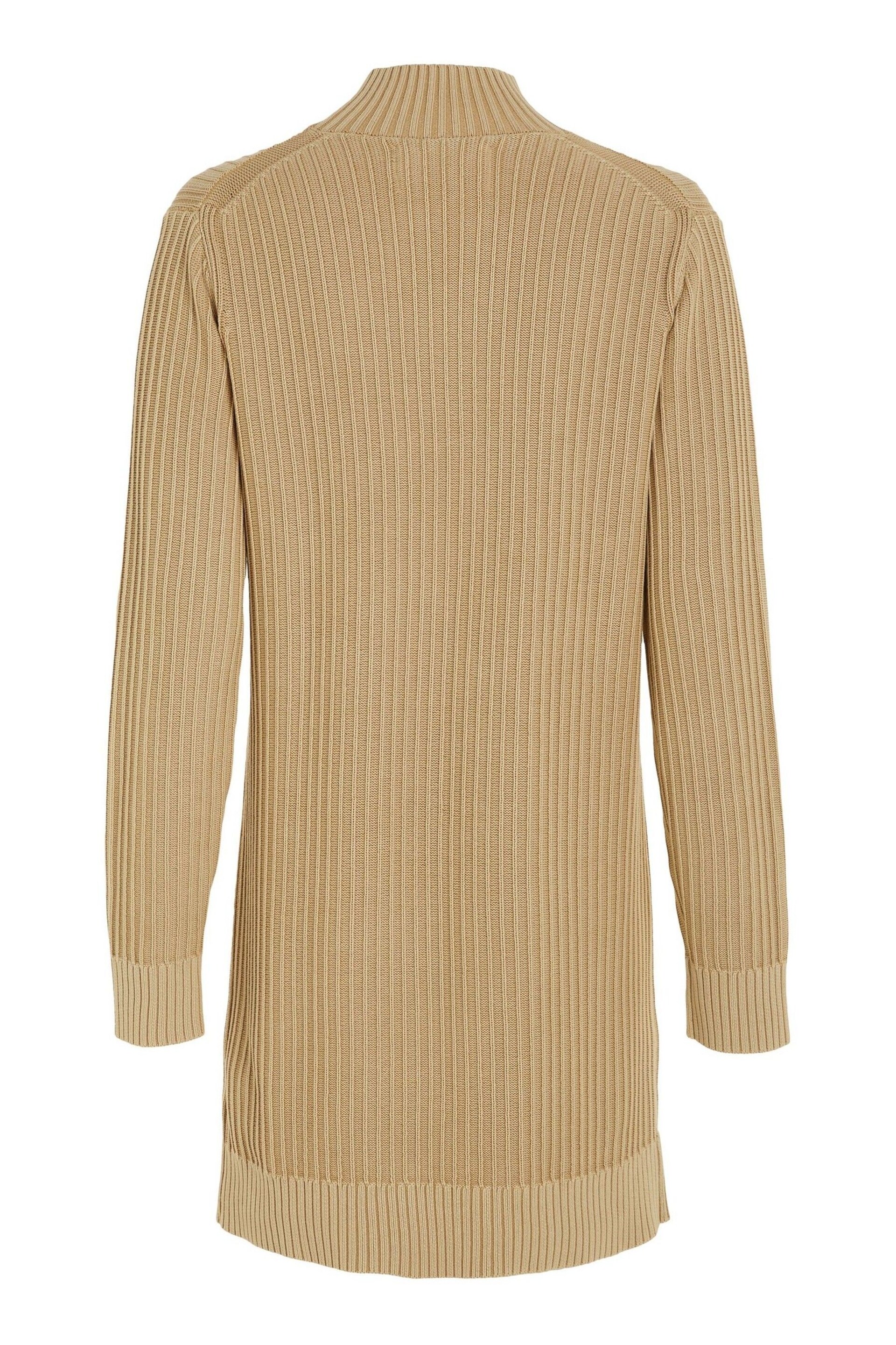 Calvin Klein Jeans Woven Label Sweater Natural Dress - Image 5 of 6