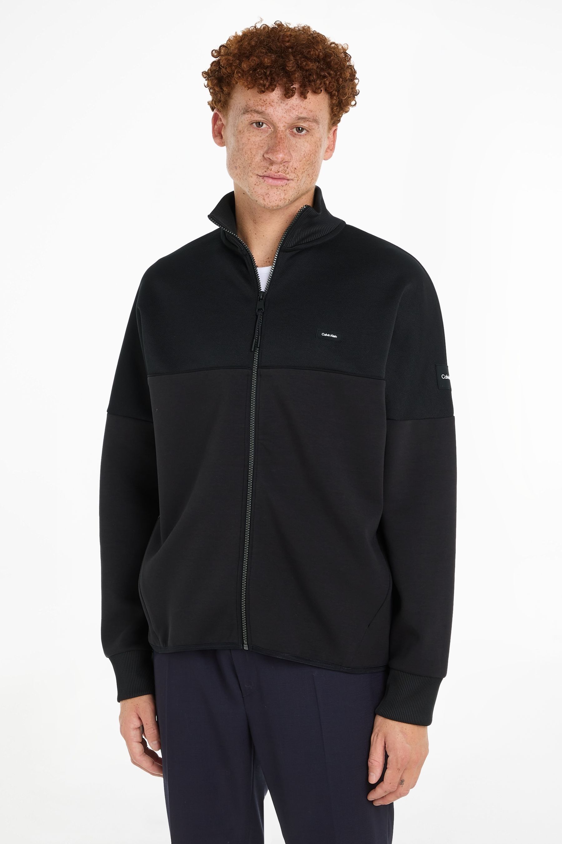 Calvin klein mixed media jacket clearance