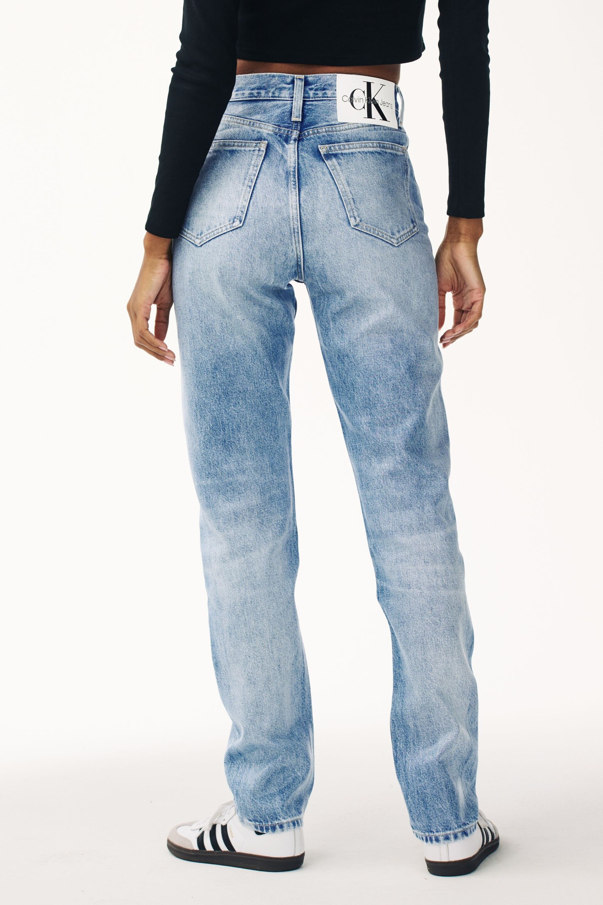Calvin Klein Jeans Blue Authentic Slim Jeans - Image 2 of 7