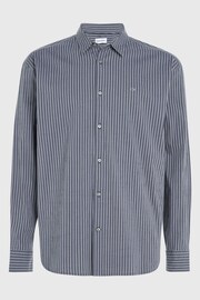 Calvin Klein Grey Stretch Stripe Shirt - Image 3 of 3