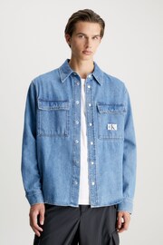 Calvin Klein Jeans Blue Shirt - Image 1 of 6
