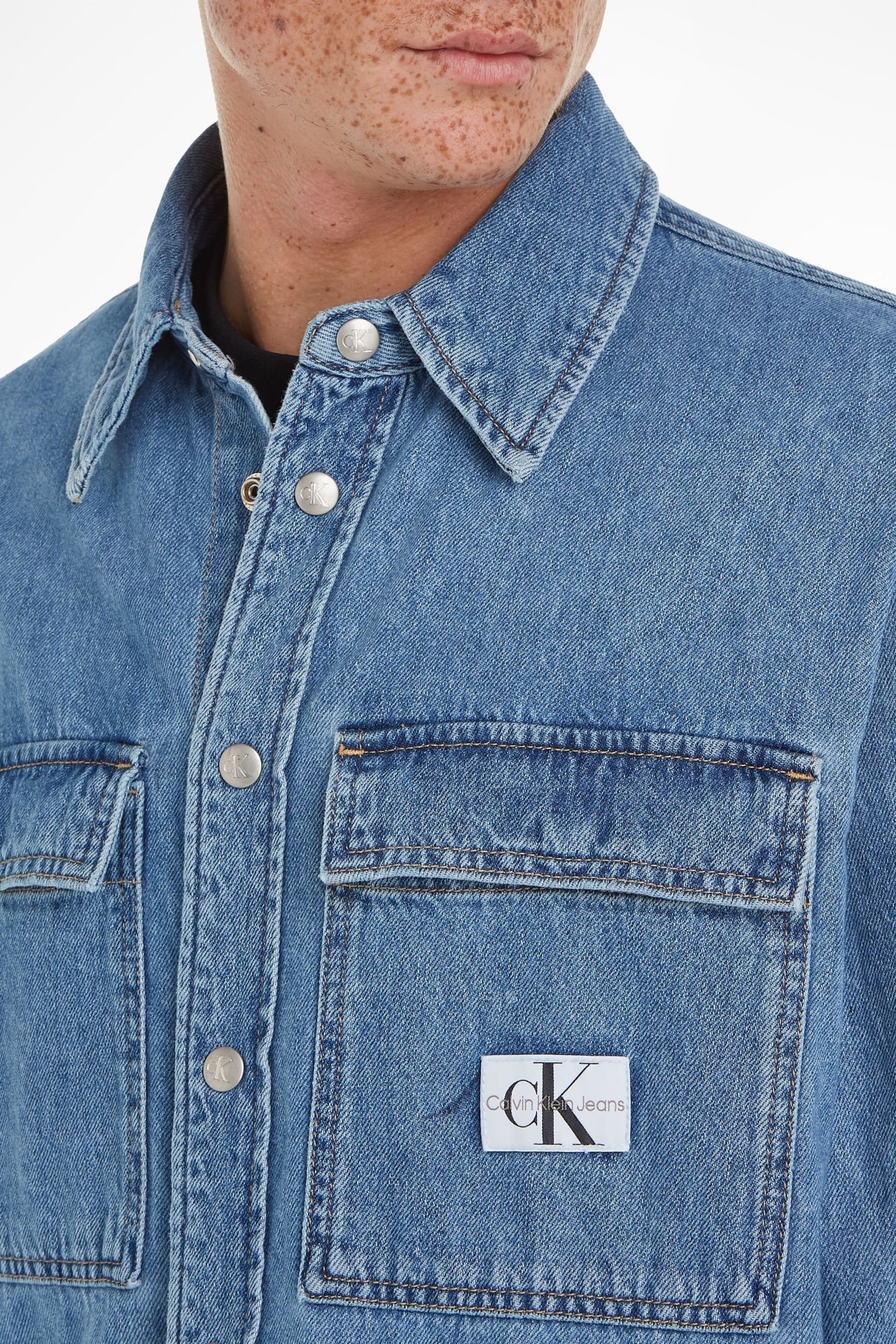 Calvin Klein Jeans Blue Shirt - Image 4 of 6