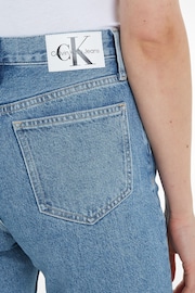 Calvin Klein Jeans Blue High Rise Straight Jeans - Image 3 of 7
