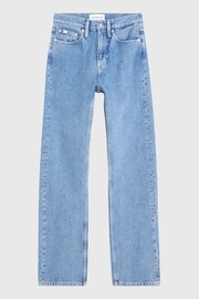 Calvin Klein Jeans Blue High Rise Straight Jeans - Image 6 of 7