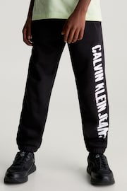 Calvin Klein Jeans Pixel Logo Black Joggers - Image 1 of 3