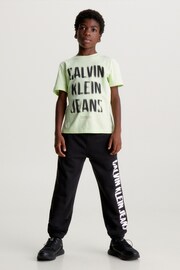 Calvin Klein Jeans Pixel Logo Black Joggers - Image 3 of 3
